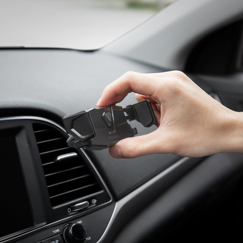 SPIGEN Car Mount TMS 12 Click.R One-touch Technology, AirVent Phone Holder with 360° rotation head Car Phone Holder