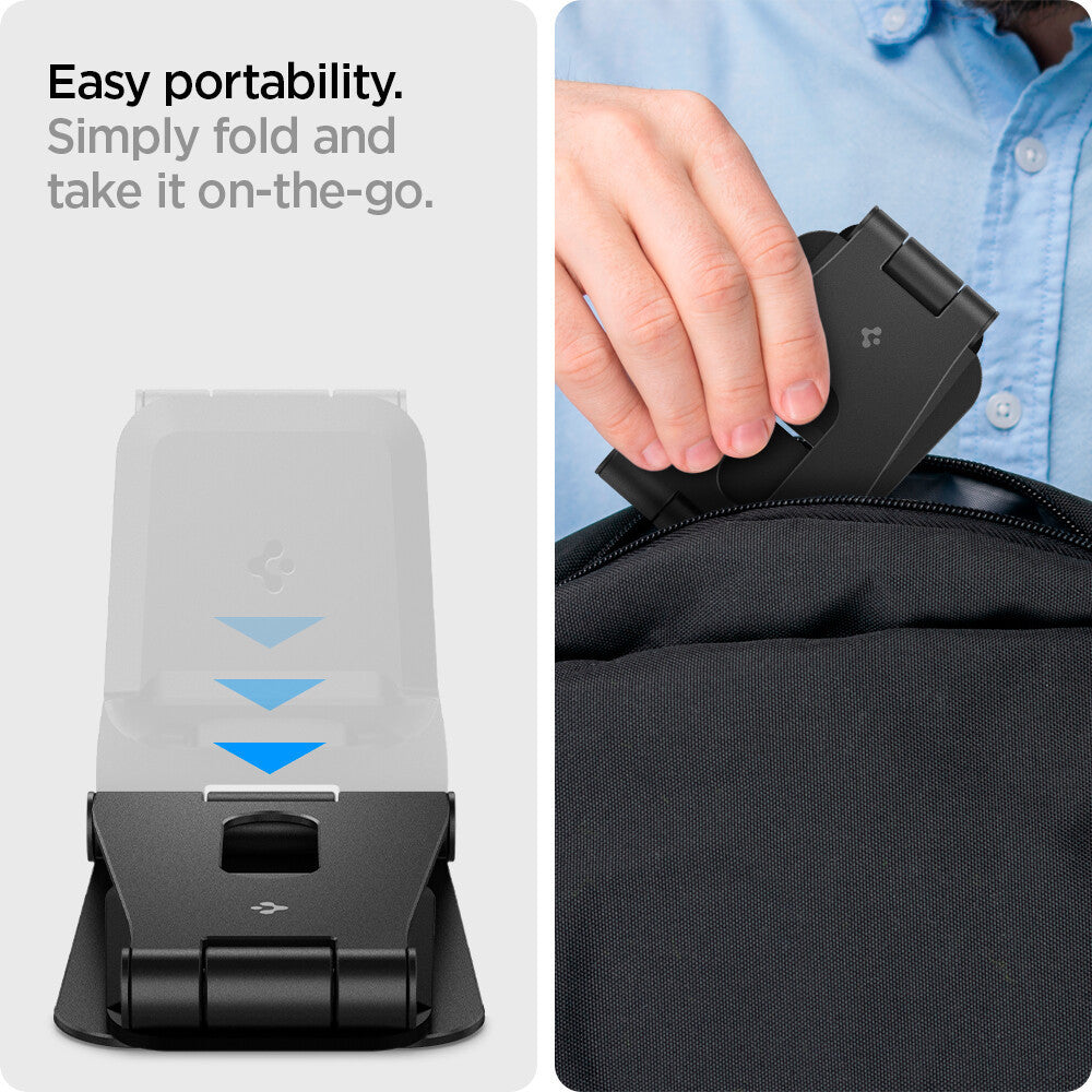 SPIGEN Universal Stand S311 Phone, Tablet, Nintendo Switch Stand Foldable & Adjustable Aluminum Desktop Stand Holder