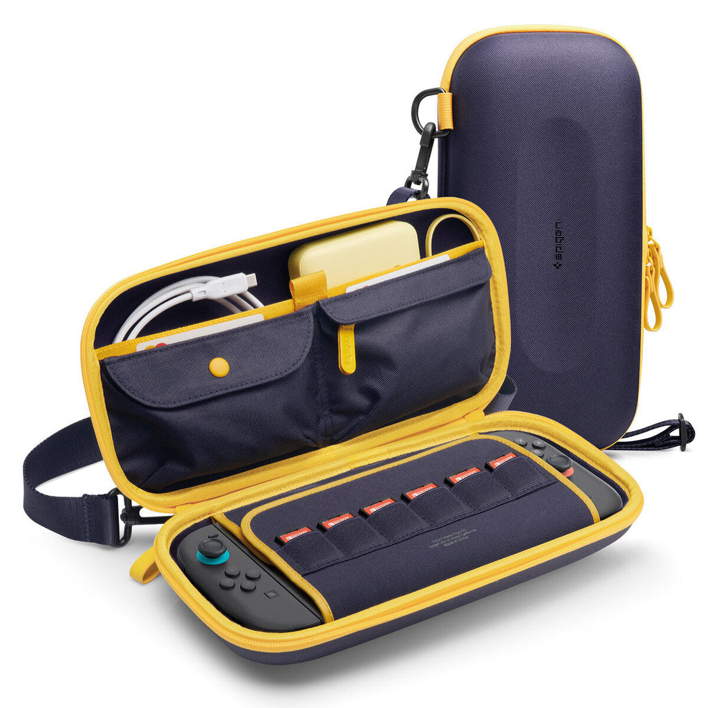 SPIGEN Nano Pop Pro Pouch Case Nintendo Switch 2 Protective Gaming Pouch with Vibrant Contrast Design Cross-Body Strap
