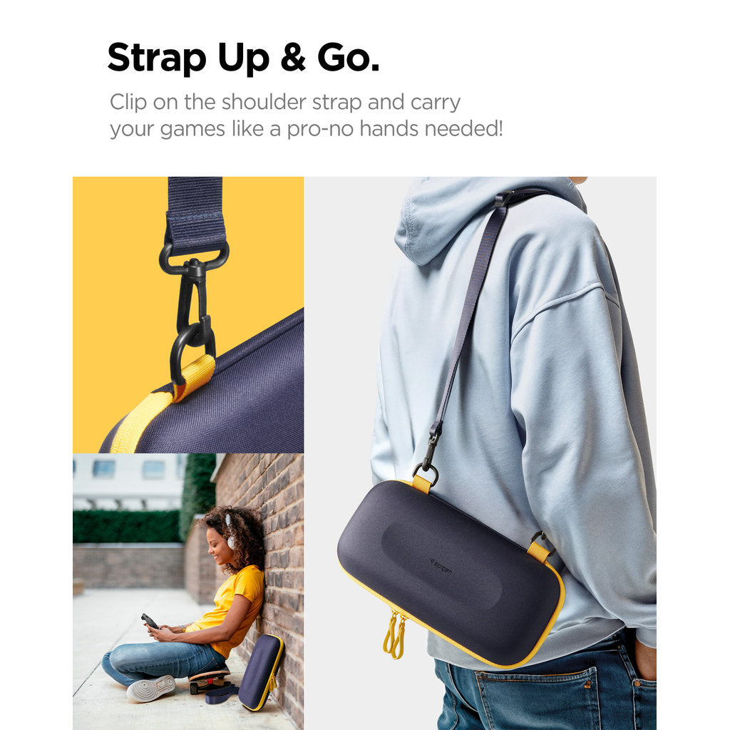 SPIGEN Nano Pop Pro Pouch Case Nintendo Switch 2 Protective Gaming Pouch with Vibrant Contrast Design Cross-Body Strap