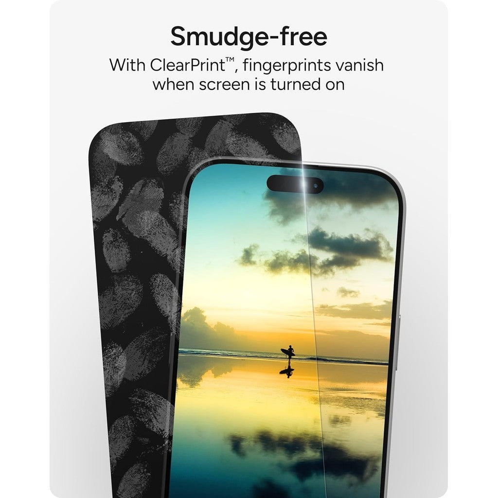 ZAGG Glass Plus Elite Edge Privacy 2 Way Full-Screen Protector Coverage for iPhone 17 Series