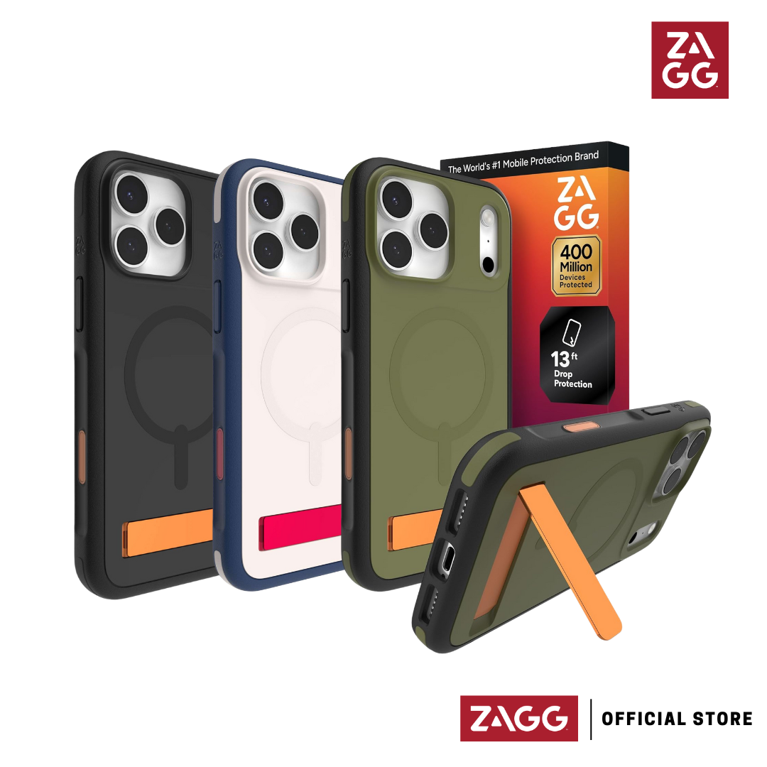 ZAGG Sedona Snap with Kickstand + Camera Control Button MagSafe Case for iPhone 17 Pro Max