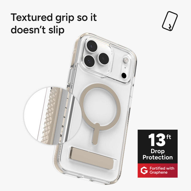 ZAGG Santa Cruz Snap MagSafe Case with Kickstand for iPhone 17 Pro Max