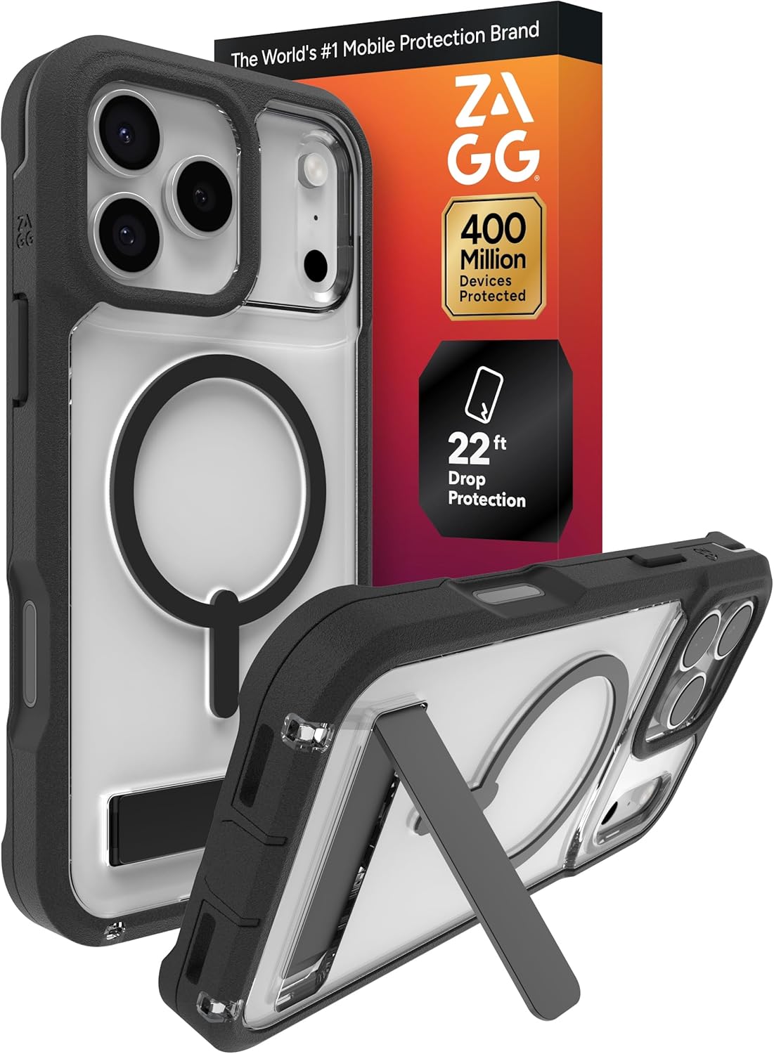 ZAGG Rainier Snap with Kickstand + Camera Control Button MagSafe Case for iPhone 17 Pro Max