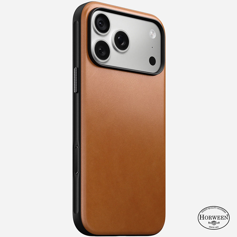 NOMAD Modern Leather Case Phone Case compatible for iPhone 18 Pro / iPhone 18 Pro Max (Horween Leather & Magnetic)
