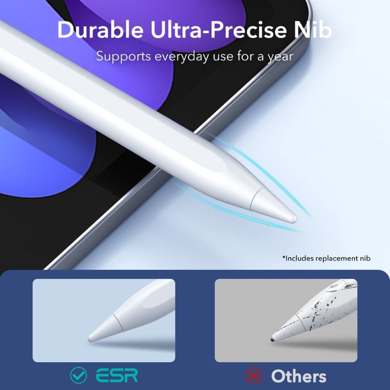 ESR untuk iPad Pensil Stylus Pen Magnetic Stylus Apple Pensil untuk iPad Air 4/5/iPad 8/9th/iPad Pro 2020/2021