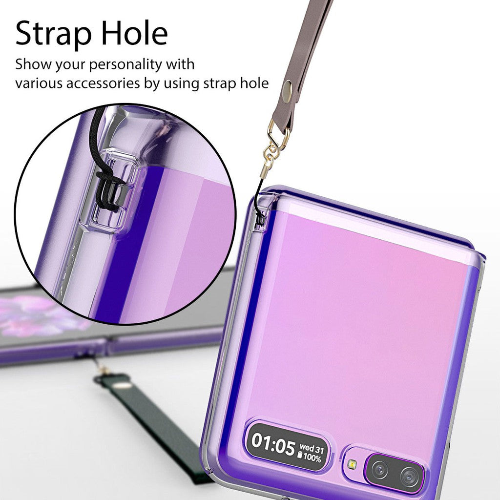 Araree Nukin Galaxy Z Flip Transparent Polycarbonate Premium Hard Coating Slim Case Clear