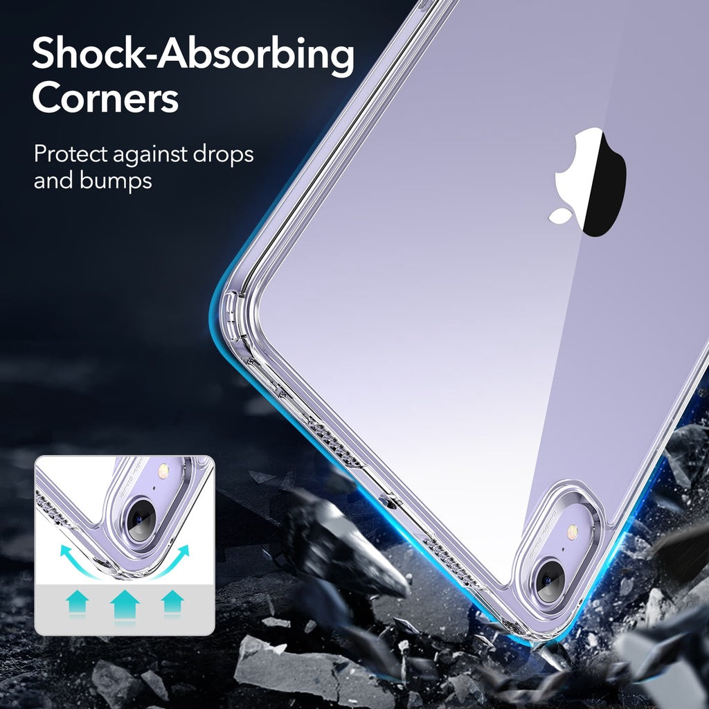 ESR Hybrid Back Clear iPad mini 6 2021 TPU Hard Back Cover iPad Mini 6th Generation Shockproof Protective Case