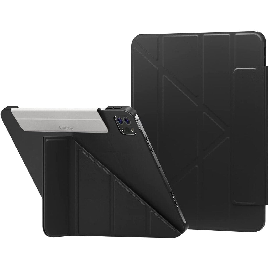 SwitchEasy Origami (Hitam) dengan Pemegang Pensel Sarung Folio Pelindung dengan Pendiri Lipat iPad Pro 11" & iPad Air 10.9" Sarung Sarung