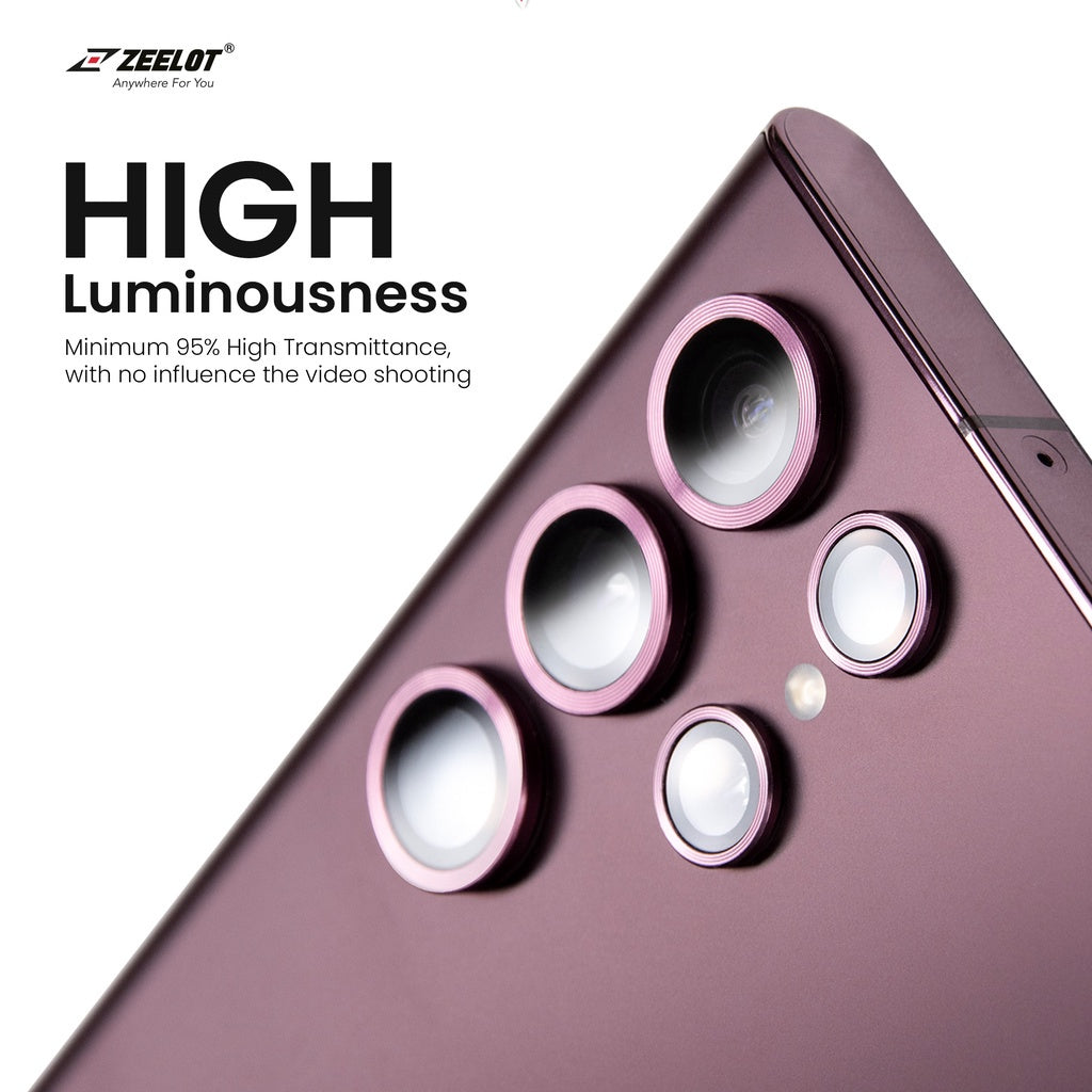 ZEELOT PIshield Titanium Alloy Lens Protector for Samsung Galaxy S22 Ultra