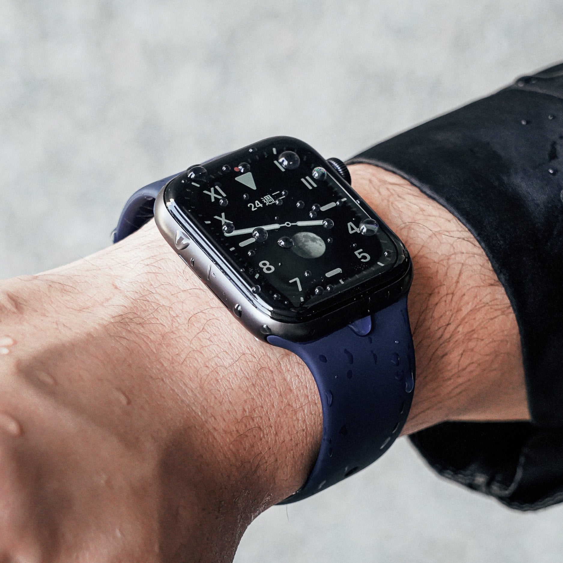 Pelindung Skrin Kesan 3D RhinoShield Apple Watch 6 / SE / 5 / 4 / 3 / 2 / 1 Curved Edge dengan kit penjajaran