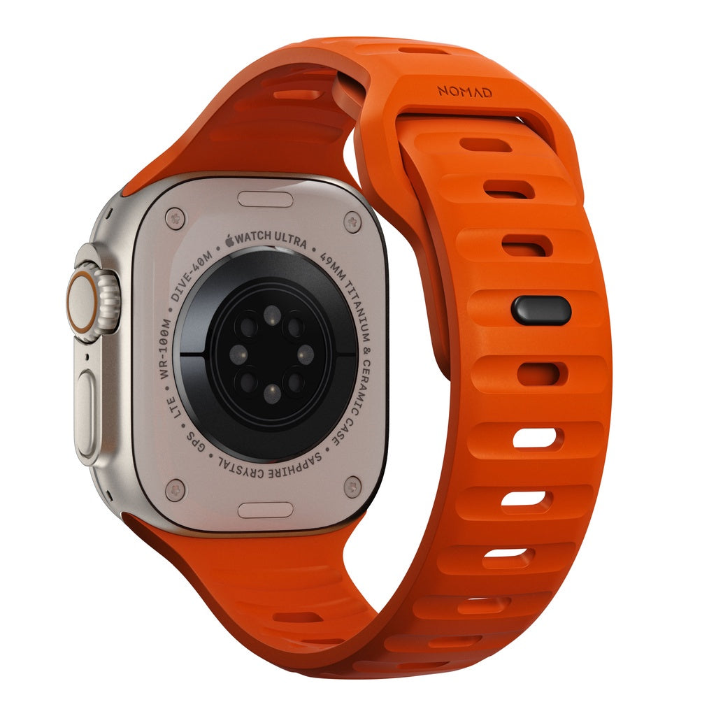 Nomad Sport Bands Version 2 Ultra Orange Compatible for Apple Watch Ultra / 8 / 7 / 6 & 49mm /45mm / 44mm / 42mm