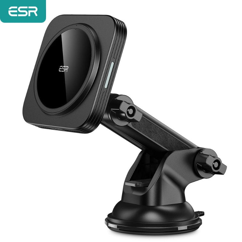 ESR HaloLock Magnetic Wireless Car Charger Mount untuk iPhone 12 Pro Max 15W Papan Pemuka Pengecas Kereta Magnet