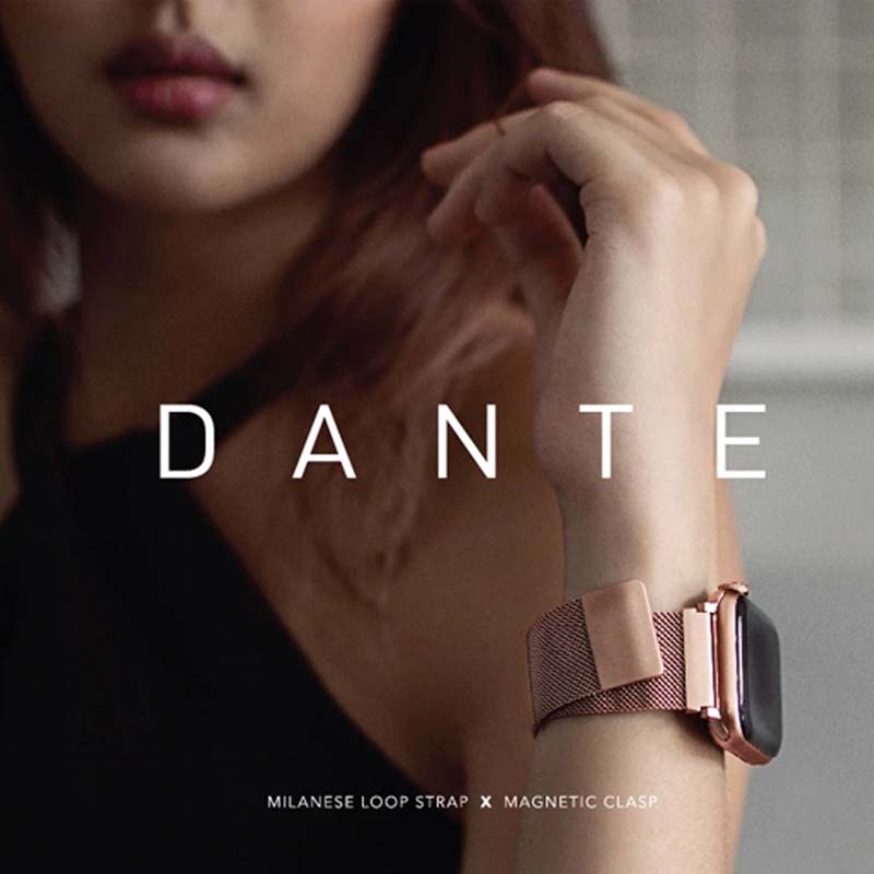 Sarung Jalur Tali UNIQ Dante Serasi untuk Apple Watch Series 7/SE/6/5/4/3/2/1(45mm/44mm/40mm/41mm/40mm/38m )