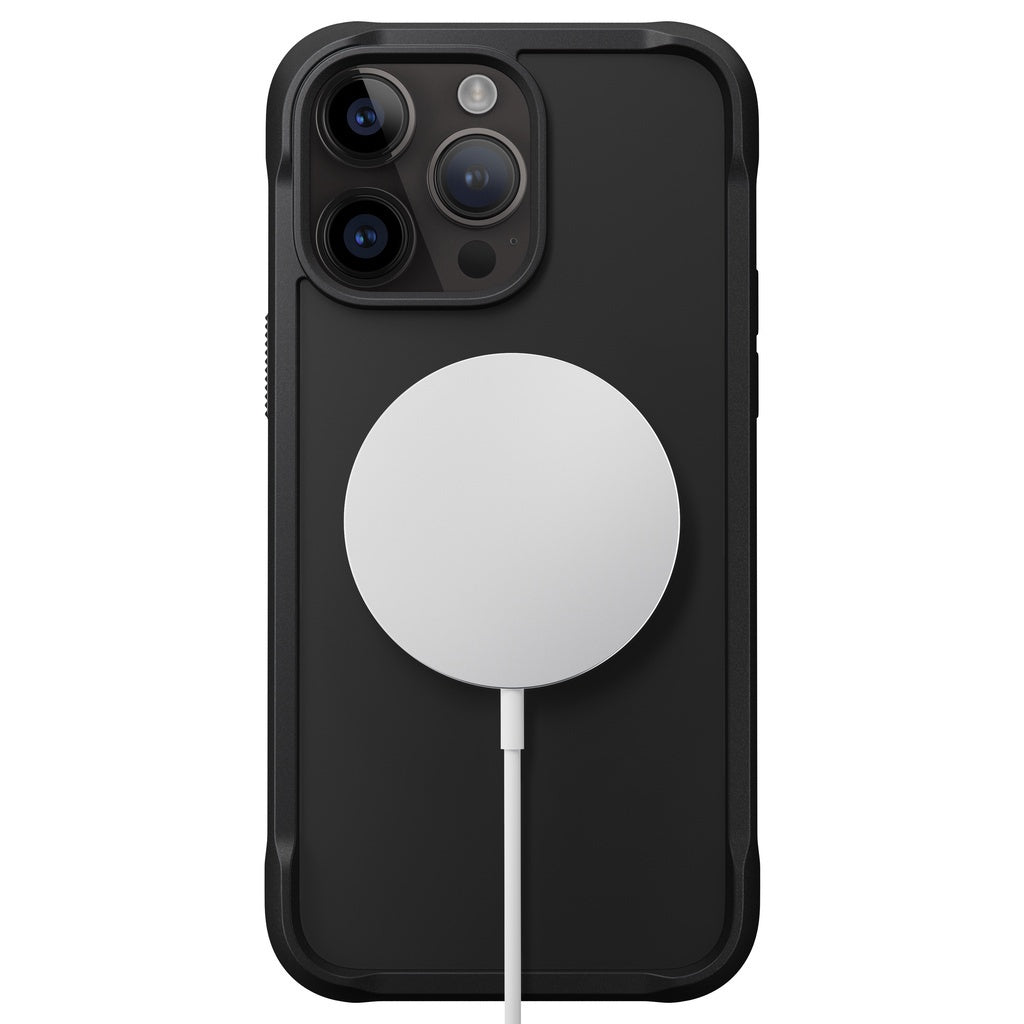 Nomad Rugged Case Ultra Jingga / Hitam Serasi untuk iPhone 14 Pro / Pro Max Magsafe