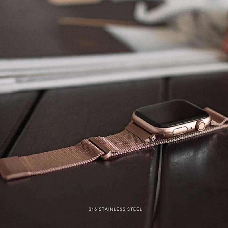 Sarung Jalur Tali UNIQ Dante Serasi untuk Apple Watch Series 7/SE/6/5/4/3/2/1(45mm/44mm/40mm/41mm/40mm/38m )