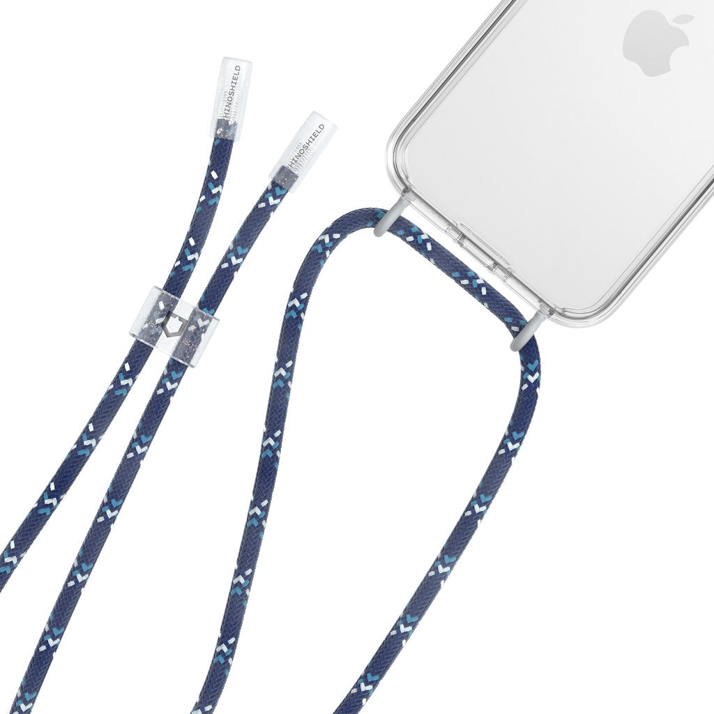 RhinoShield Clear Case iPhone 14 13 & 12 / Pro / Pro Max Shock-Resistant Case with Camera Ring Black, Lanyard