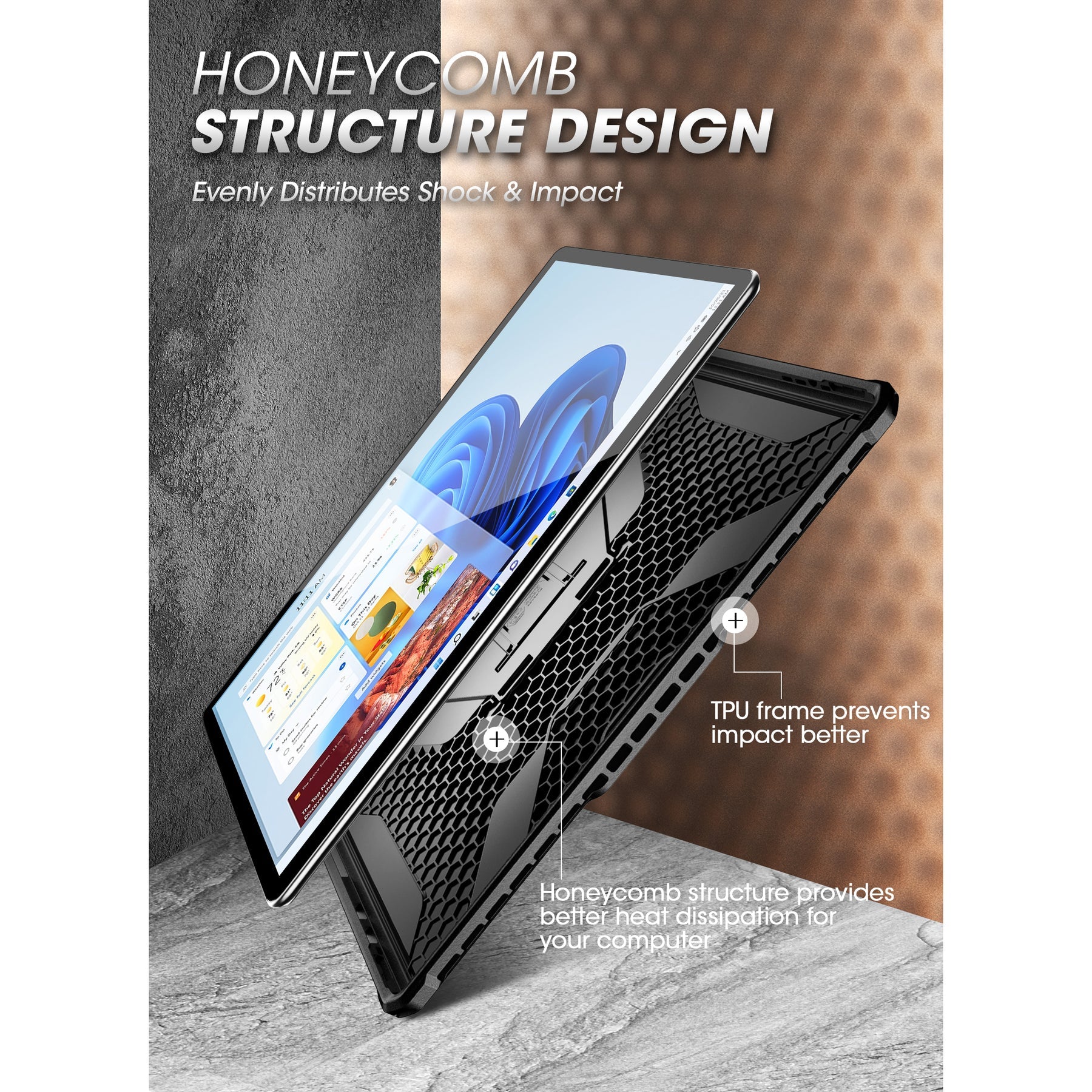 SUPCASE Microsoft Surface Pro 8 Unicorn Beetle PRO Rugged Case-Black