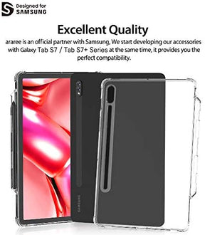 Araree MACH Galaxy Tab S7 / S7 Plus (2020) TPU Protective Case Shockproof TPU Cover with Smart S-Pen Holder