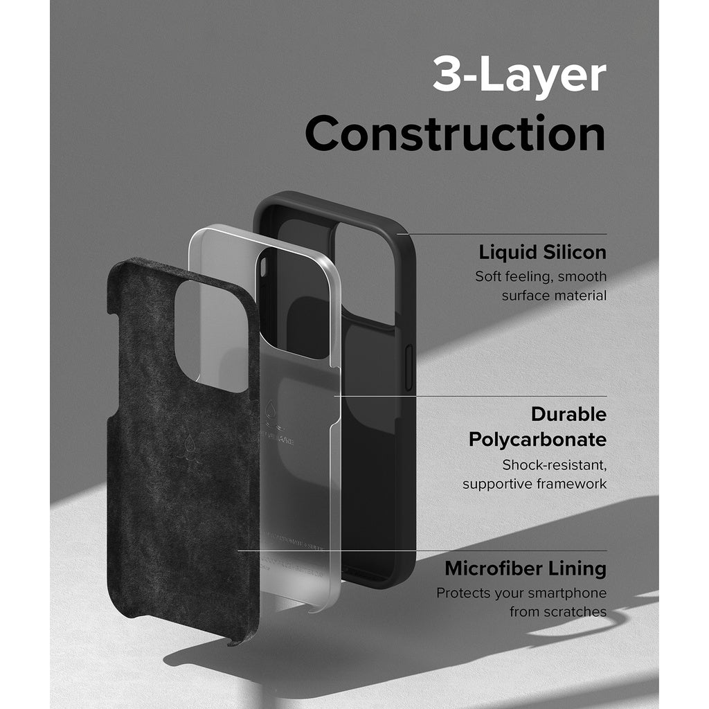 Sarung Silikon Ringke Serasi untuk iPhone 14 / Plus / Pro / Pro Max
