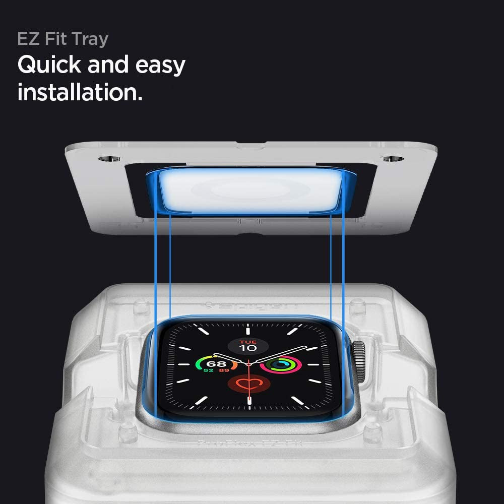Pelindung Skrin Spigen ProFlex EZ FIT Direka untuk Apple Watch 8 / 7 ( 45mm&41mm )- 2 Pek