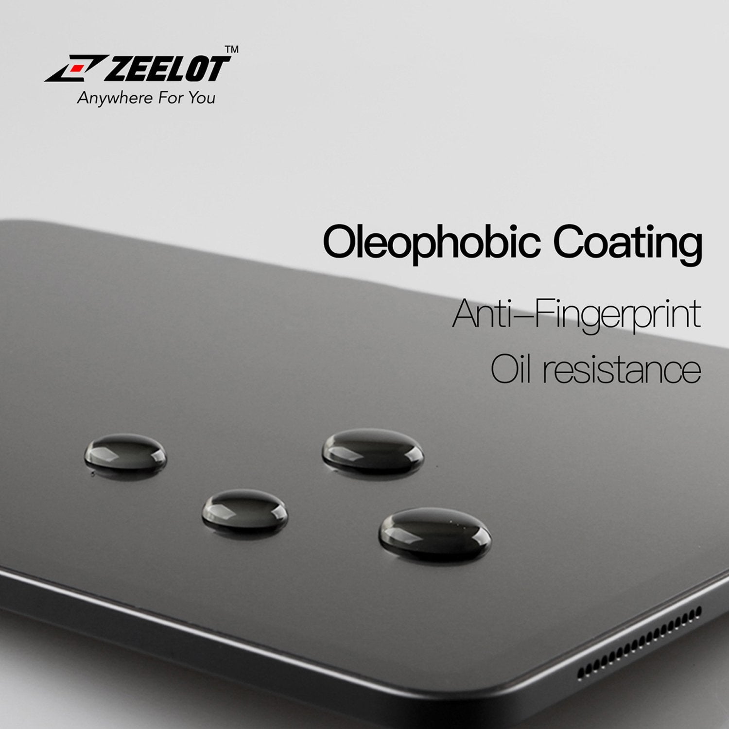 ZEELOT PureGlass iPad 10.2" (2020/2019) 2.5D Pelindung Skrin Kaca Terbaja Jelas