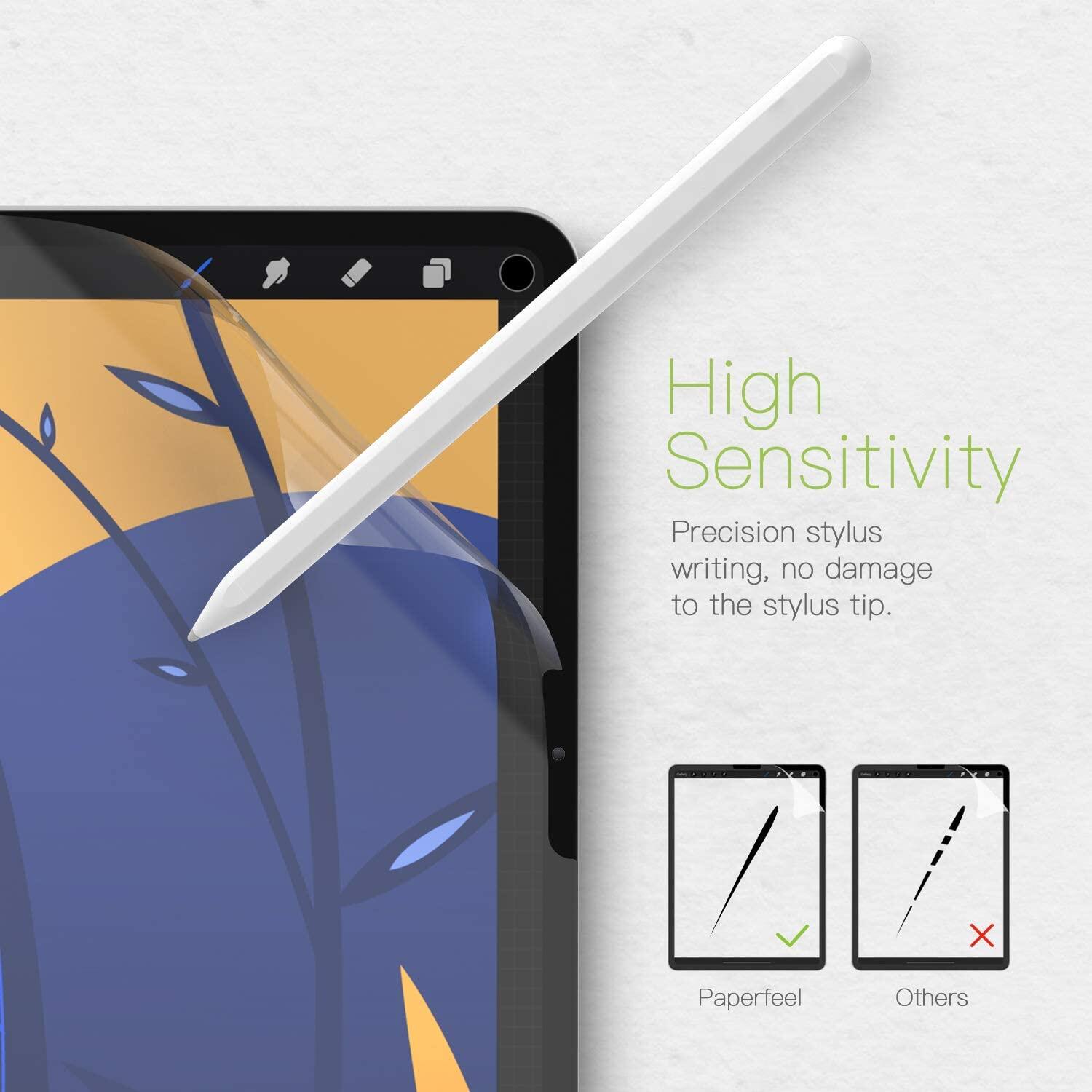 Original SwitchEasy Paper-like iPad Mini 6 , iPad Air 5 / 4 , iPad Pro 11 & 12.9 (2017-2021) Pelindung Skrin Tekstur Kertas PET Matte PET , Khas untuk Menulis, Melukis dan Melukis dengan Apple Penci