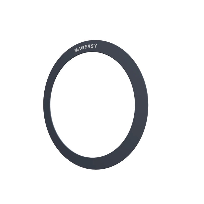SwitchEasy MagEasy Sticker MagSafe Ring Midnight Black Compaitble untuk iPhone 14 / 13 / 12 Pro Max Menyokong Pengecas Wayarles Qi