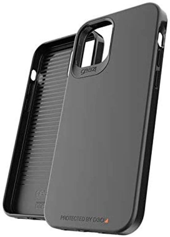 Gear4 Holborn Slim iPhone 12 / Pro / Pro Max Advanced Impact Protection, Integrated D3O Technology, Enhanced Back Protection Phone Cover Black