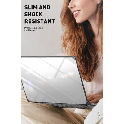 SUPCASE Unicorn Beetle Clear Slim Case (Hitam)Pelindung Tahan Calar MacBook Pro 14 /16 M1 Pro / M1 Max