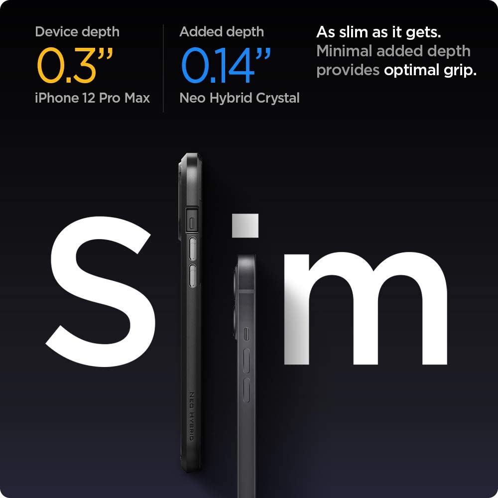 Spigen Neo Hybrid Crystal iPhone 12 / Pro / Pro Max Case Black Cover Case