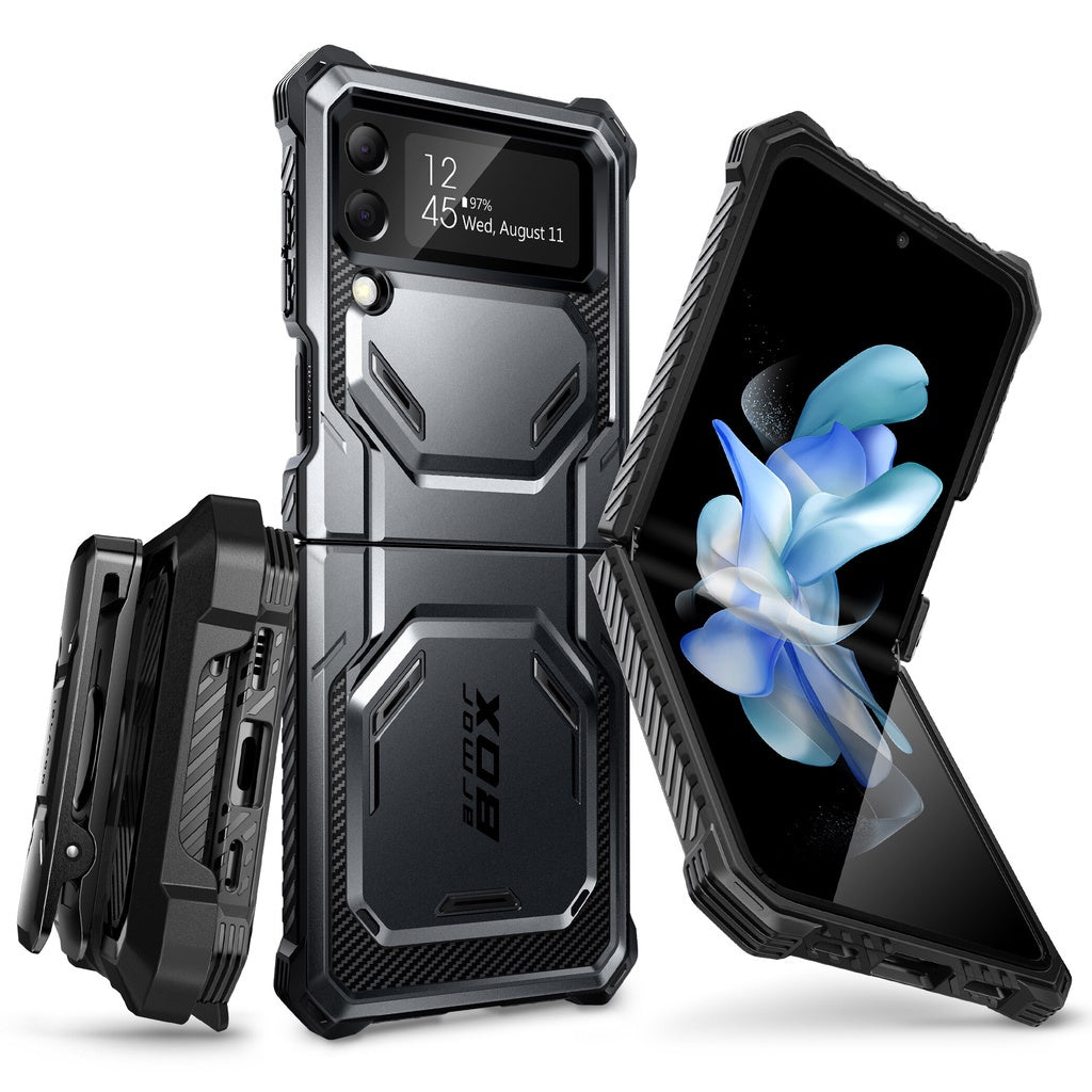 i-Blason Armorbox Series Case for Samsung Galaxy Z Flip 4 5G (2022) Full-Body Rugged Holster Case with Shock Reduction