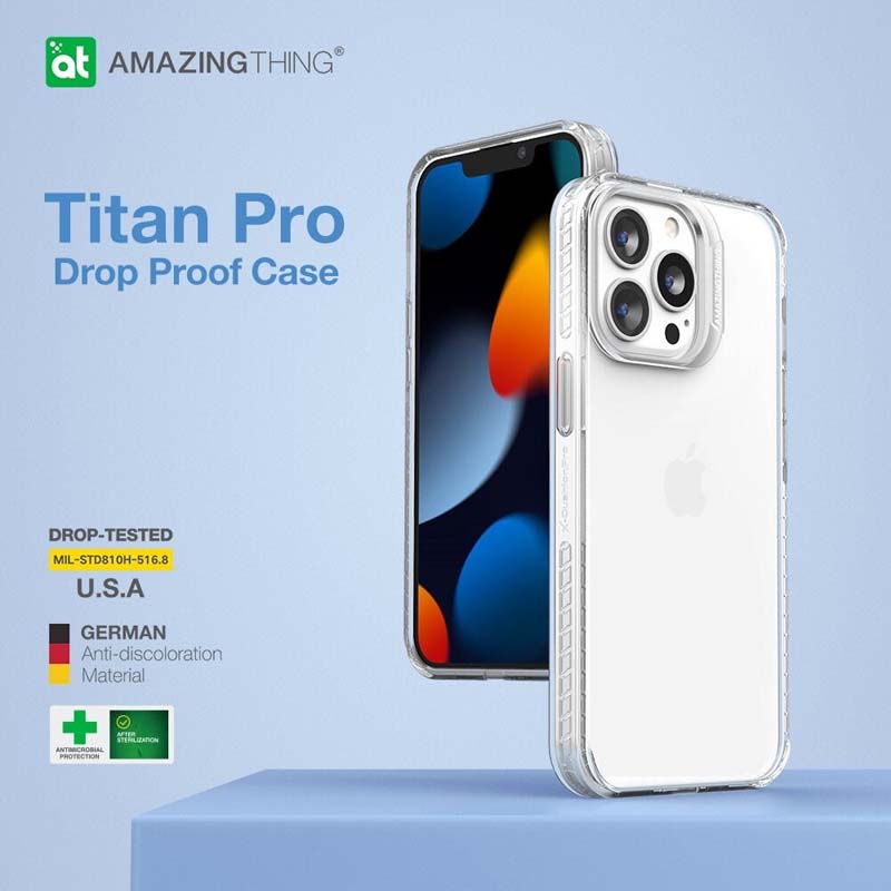Amazingthing Anti-microbial Titan Pro / Minimal Drop proof case for iPhone 13 / iPhone 13 Pro / iPhone 13 Pro Max