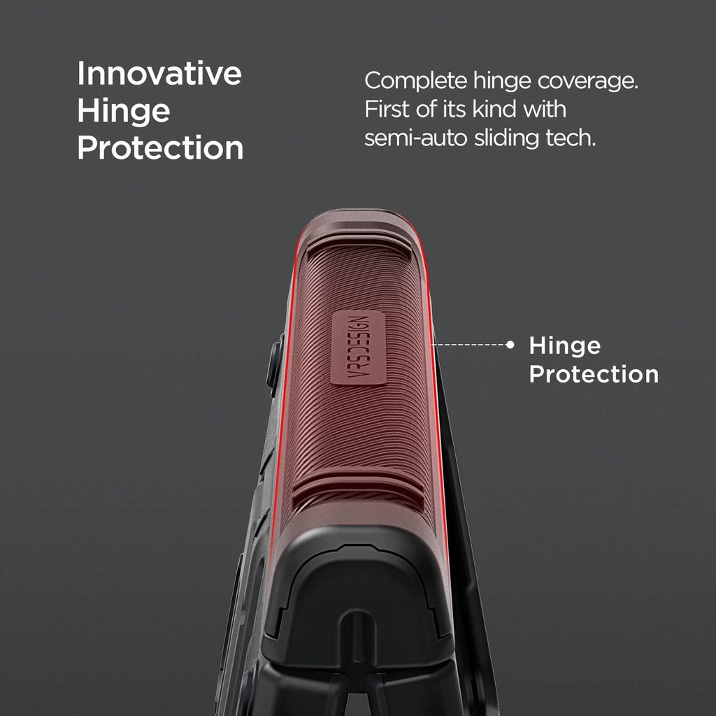 VRS Design Quick Stand Active S for Galaxy Z Fold 4 Case (2022), Premium [Multi Functional Hinge Protection - Pen Cover
