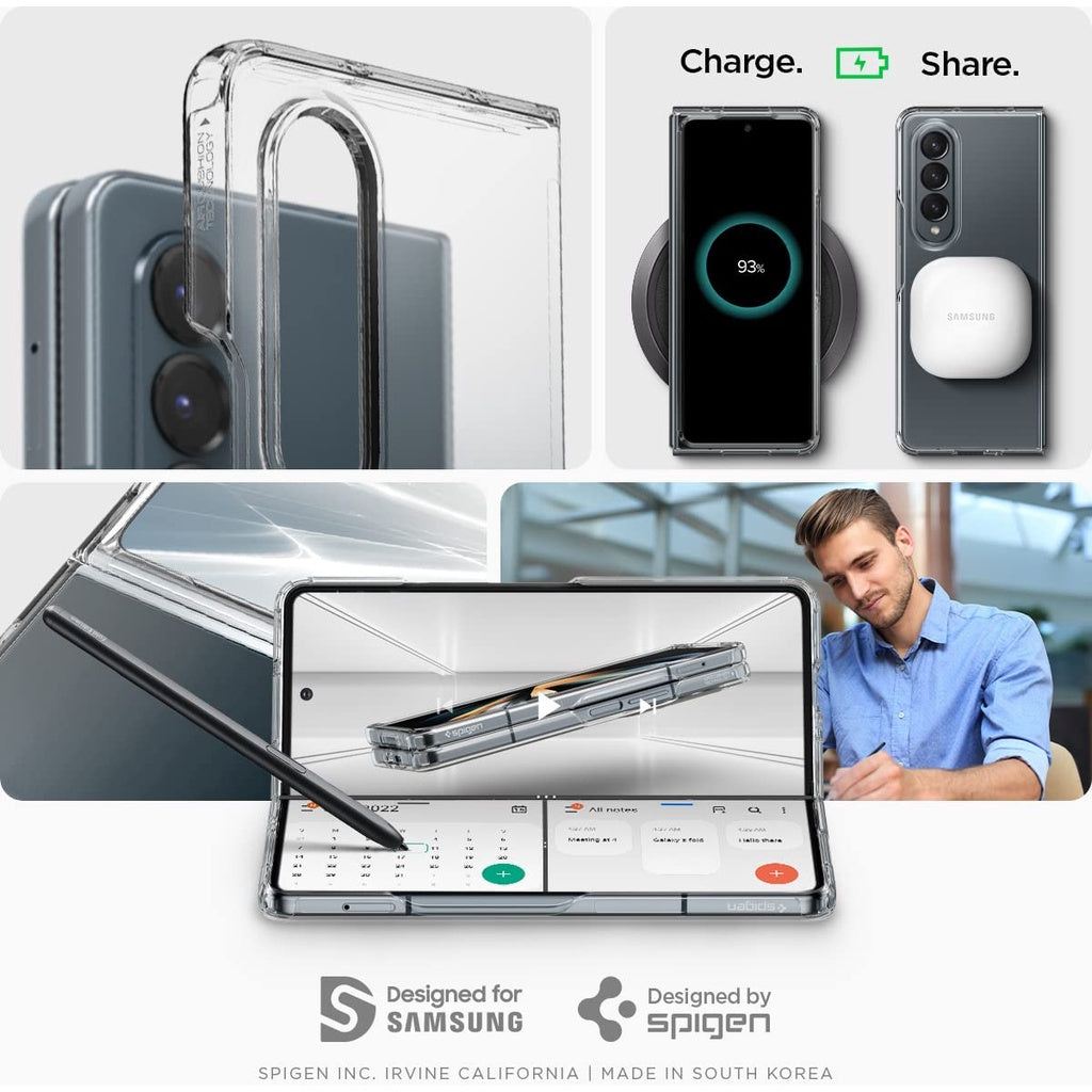 Spigen Ultra Hybrid Direka untuk Sarung Galaxy Z Fold 4 (2022) - Jelas