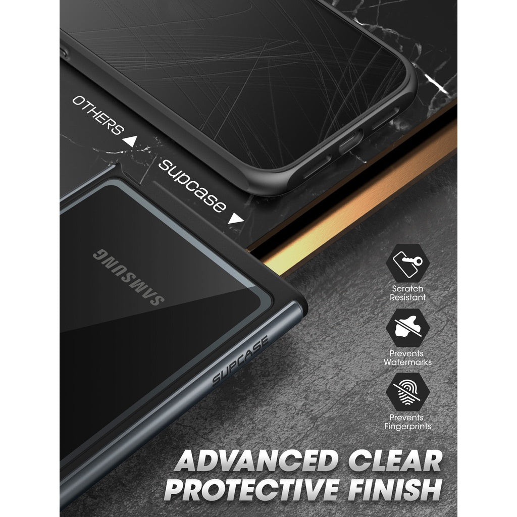SUPCASE Galaxy S22 Ultra Case (2022) UB Edge Pro Slim Frame Sarung Belakang Jelas dengan Pelindung Skrin Terbina dalam