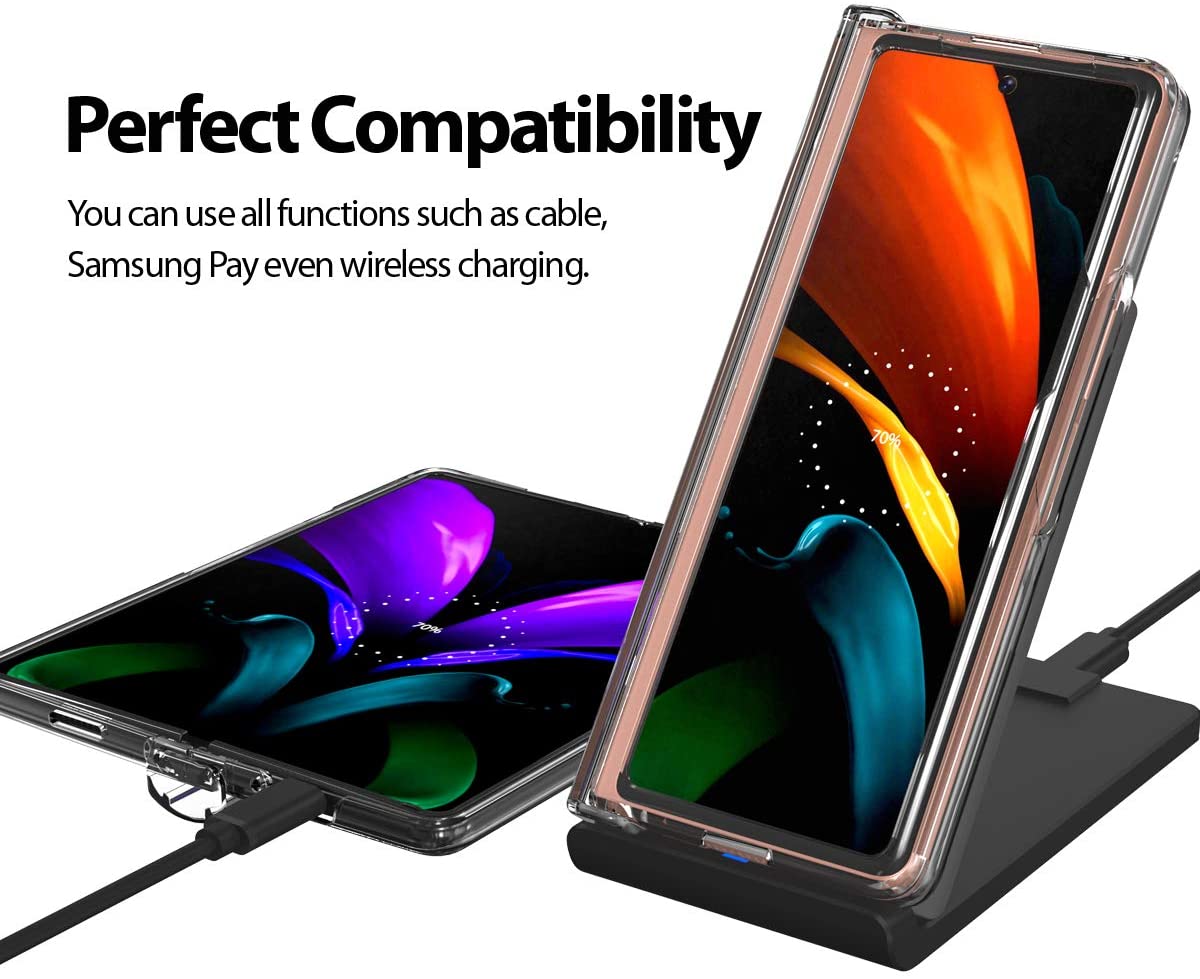 Araree Nukin 360 Galaxy Z Fold 2 Transparent Hard Polycarbonate Case (Clear)