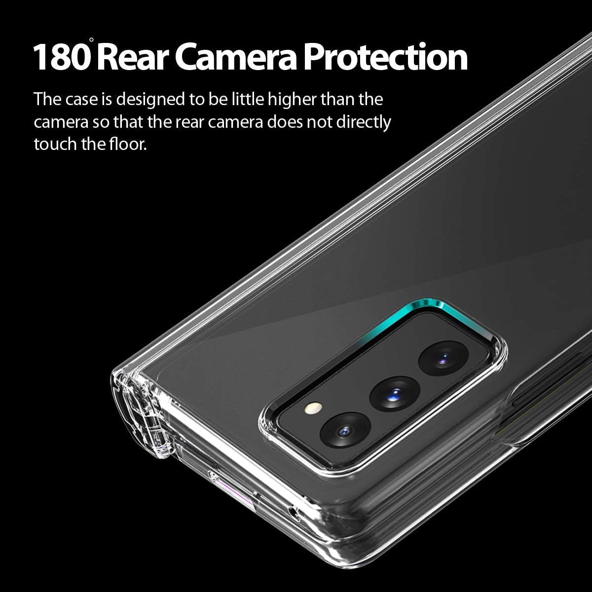 Araree Nukin 360 Galaxy Z Fold 2 Transparent Hard Polycarbonate Case (Clear)