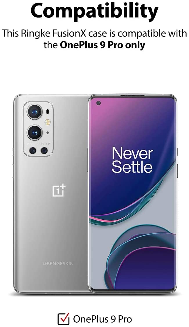 Ringke Fusion-X OnePlus 9 Pro Perlindungan Sudut Tentera Lasak dengan Penutup Belakang PC Lutsinar