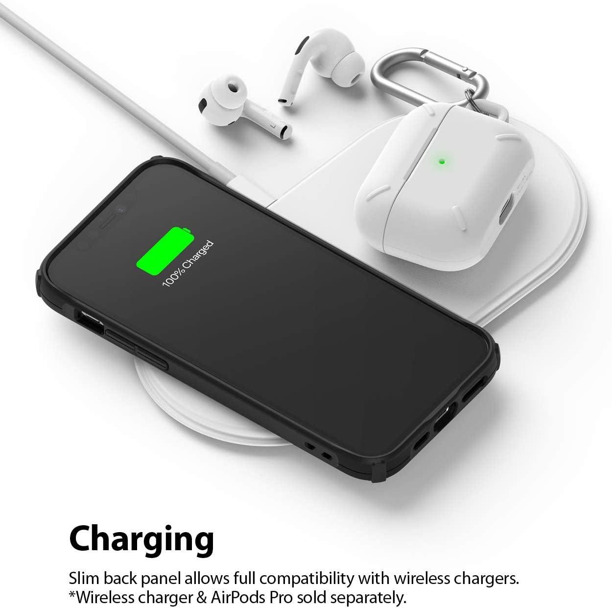 Ringke Fusion X iPhone 12 / Pro Max / Pro / Penutup Lasak Mini Sarung Bampar TPU Pelindung Gred Tentera