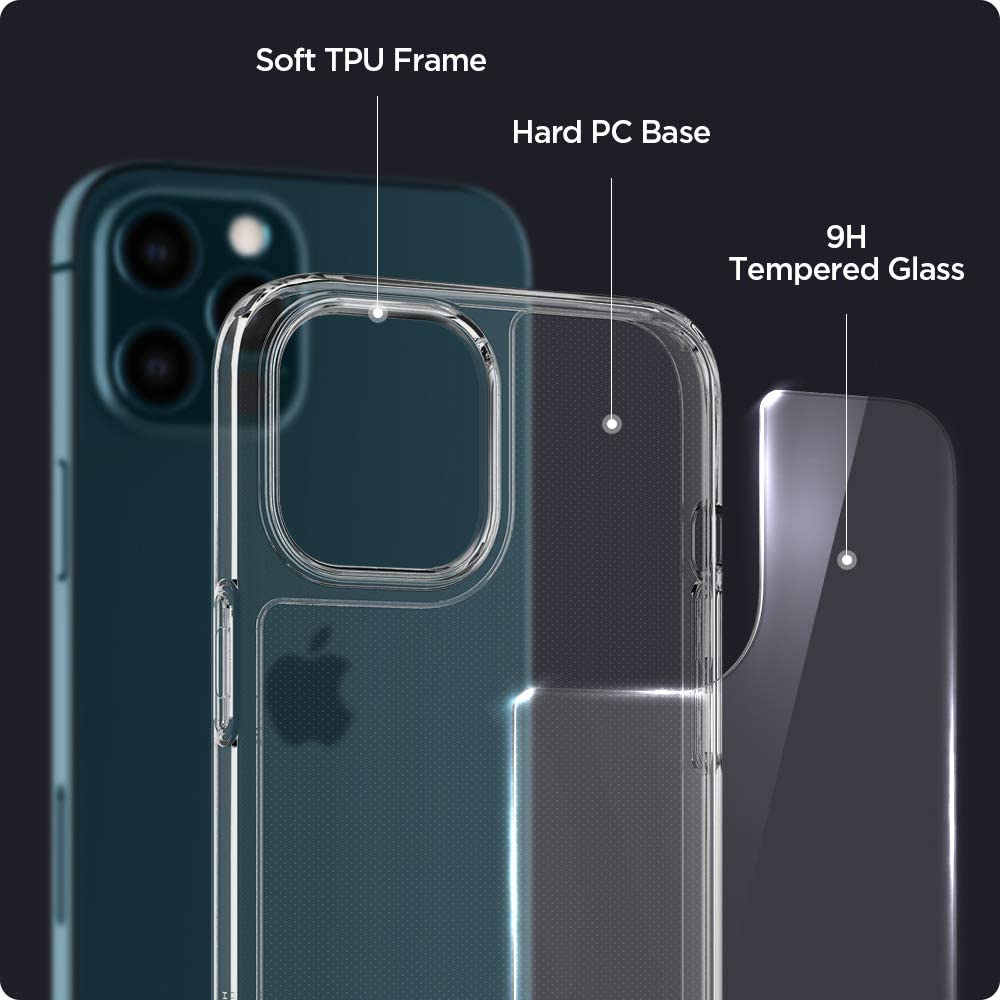 Spigen Quartz Hybrid iPhone 12 / Pro / Pro Max / Mini Case Crystal Clear