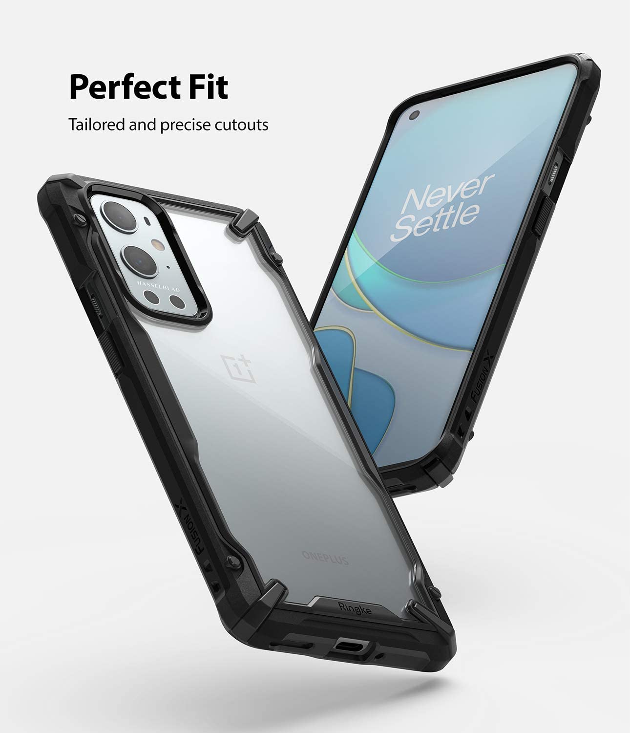 Ringke Fusion-X OnePlus 9 Pro Perlindungan Sudut Tentera Lasak dengan Penutup Belakang PC Lutsinar