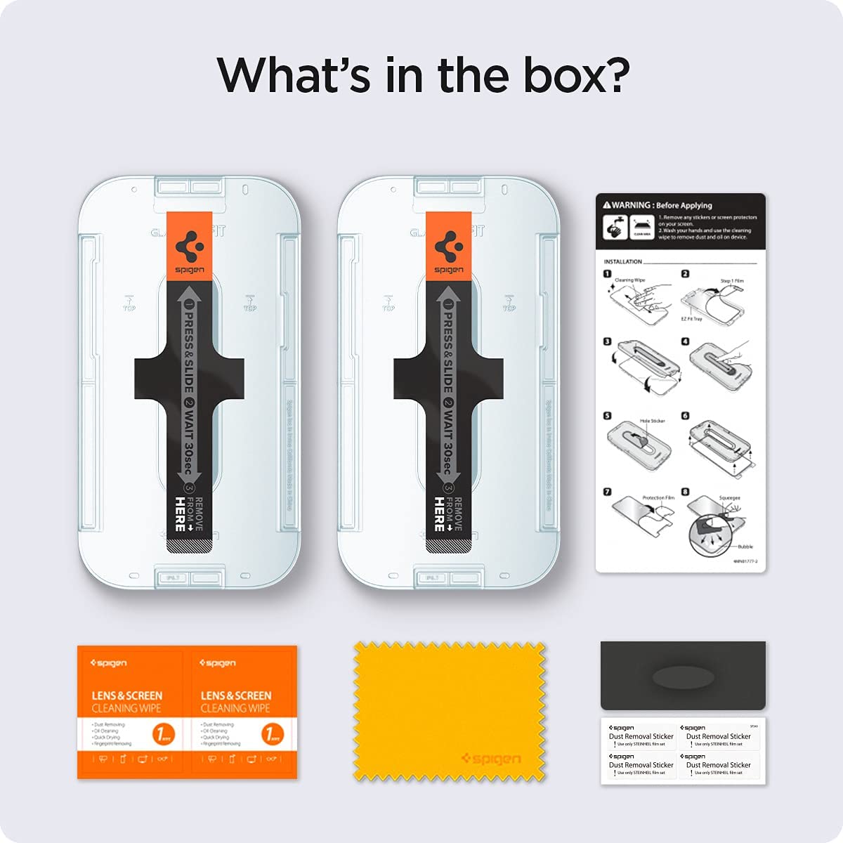 Spigen Glas.tR EZ Fit iPhone 13 / Pro / Pro Max Tempered Glass Screen Protector - 2 Pack