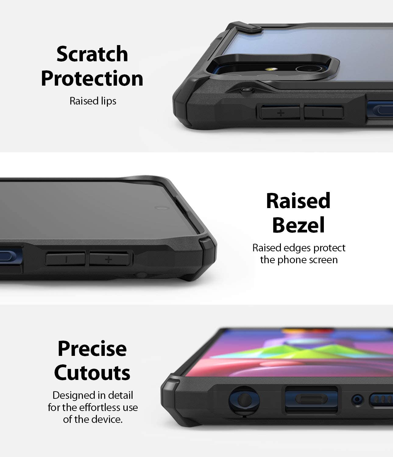 Ringke Fusion-X Galaxy M51 Military Drop Tested Ergonomic Transparent PC TPU Bumper Impact Resistant Protection Back Case Cover