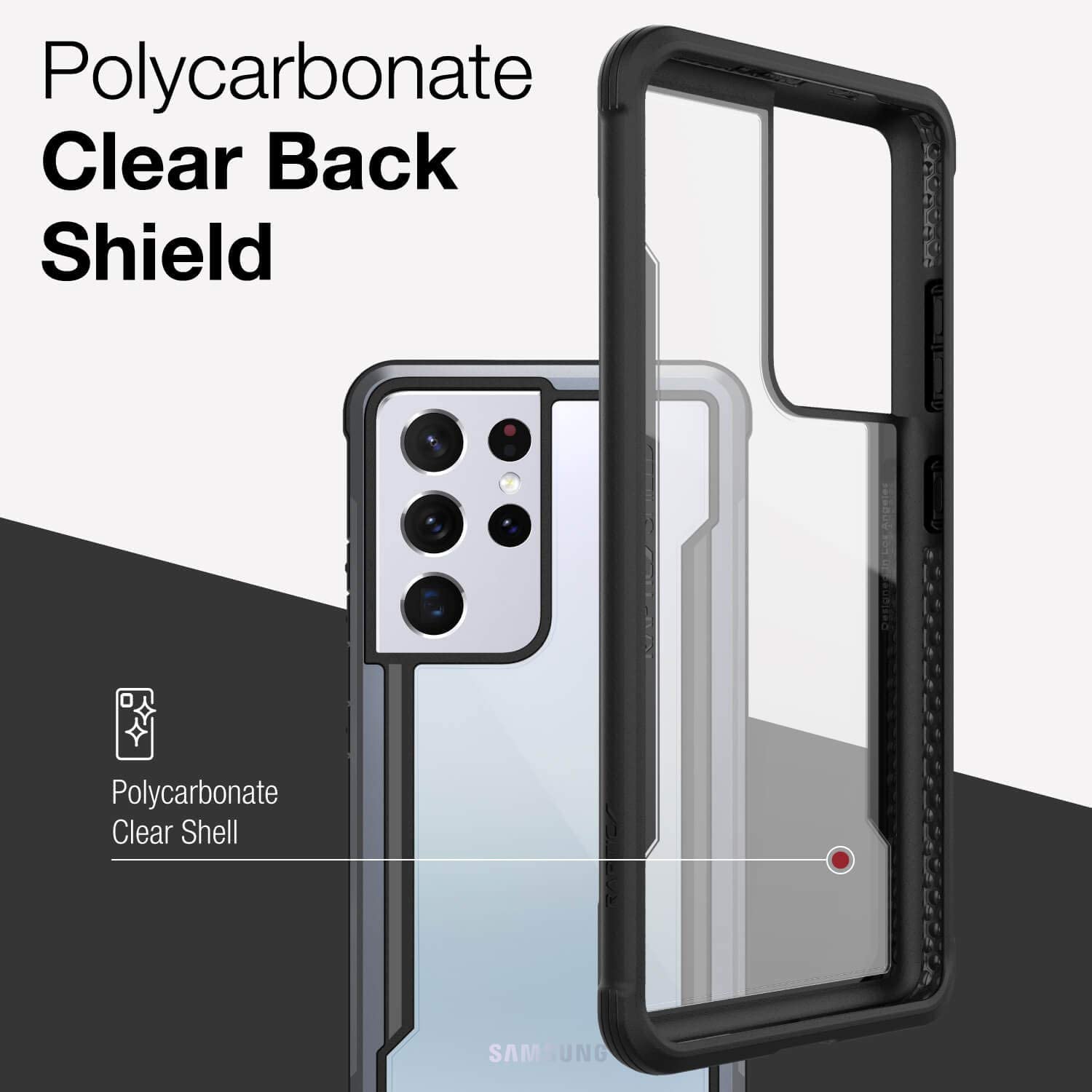 X-Doria Defence Raptic Shield Galaxy S21/Plus/Ultra Shockproof Military Grade, Durable Anodized Aluminum Frame, 10ft Drop Tested, Slim Case