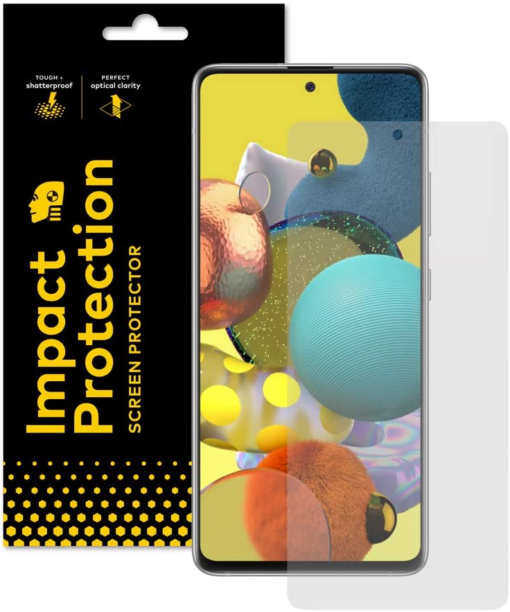 RhinoShield Impact Galaxy A51 / A71 Teknologi Redaman/Penyebaran Impak Kekuatan Tinggi - Perlindungan Skrin Jelas dan Gores