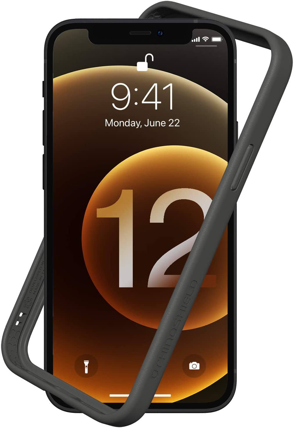 RhinoShield CrashGuard NX iPhone 13 & 12 / Pro / Pro Max Penyerap Kejutan Rekaan Slim Penutup Pelindung 3.5M / 11 kaki Perlindungan Jatuh
