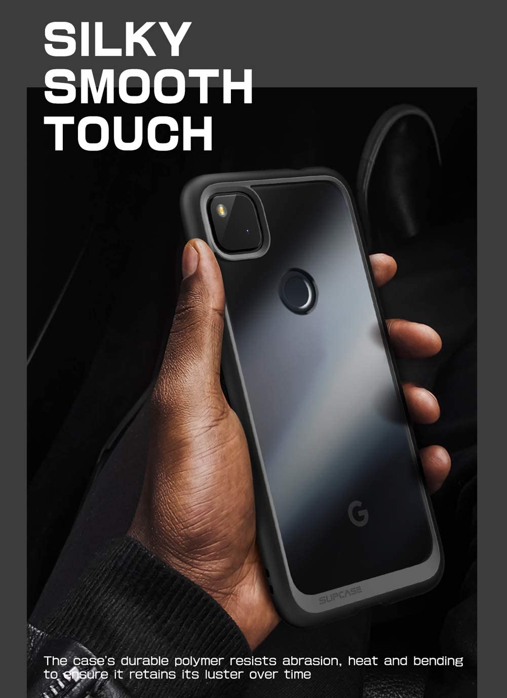 SUPCASE Unicorn Beetle Style Google Pixel 4A Premium Hibrid Sarung Perlindungan (Hitam)