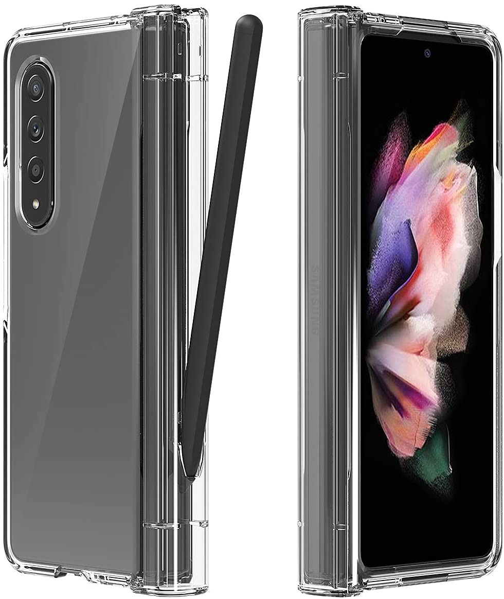 Araree NUKIN 360 P Samsung Galaxy Z Fold 3 5G(2021) Penutup Pelindung Penuh Jelas Lutsinar Keras Polikarbonat Ringan Sarung - Jelas