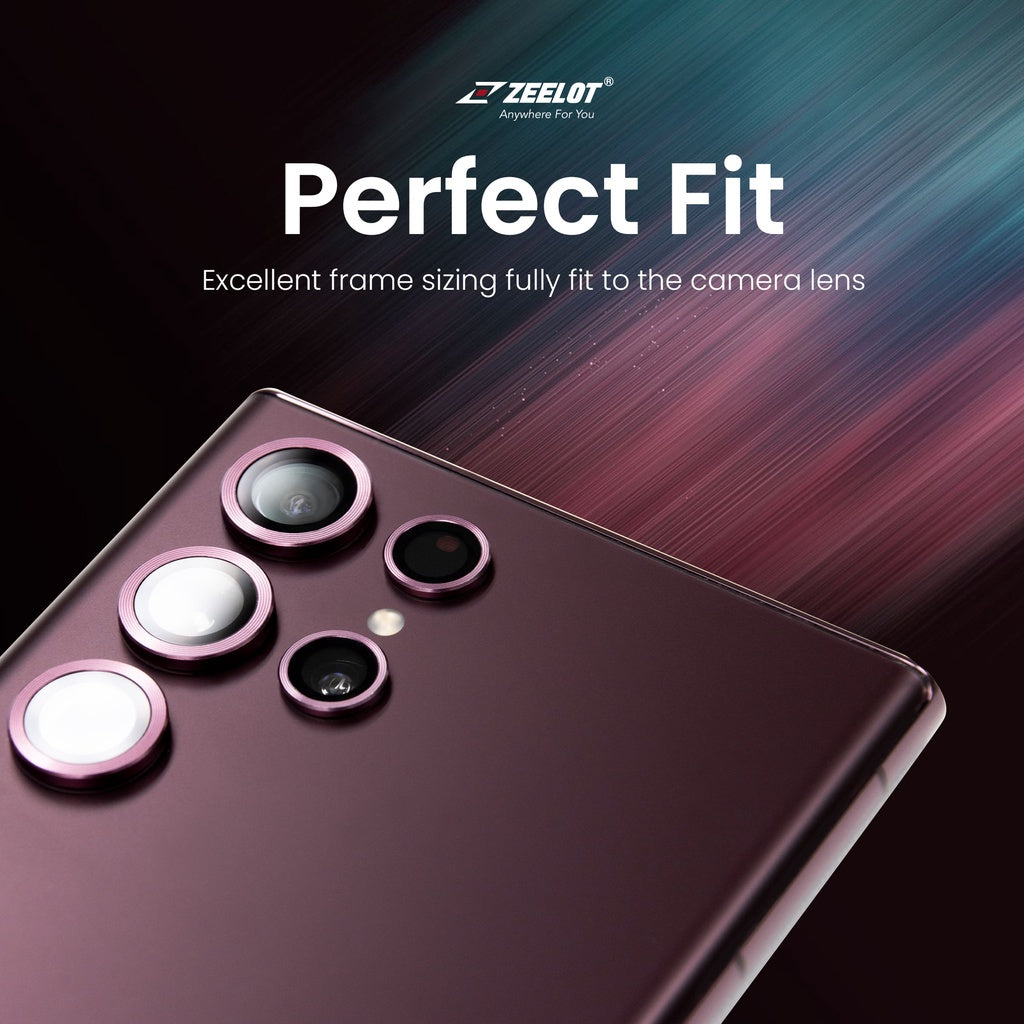 ZEELOT PIshield Titanium Alloy Lens Protector for Samsung Galaxy S22 Ultra